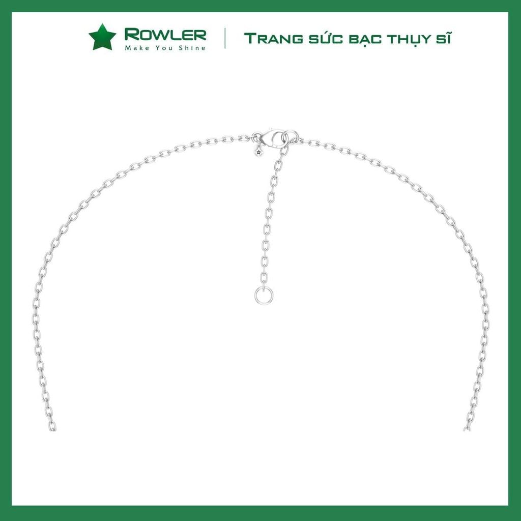 Dây cổ bạc Thụy Sĩ cung Ma Kết Capricorn ROWLER NH000663