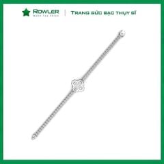 Lắc tay BST hoa Lilac bạc 925 cao cấp full đá CZ5A ROWLER BA000945