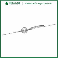 Lắc tay bạc Thụy Sỹ đính đá Moissanite ROWLER BH000872