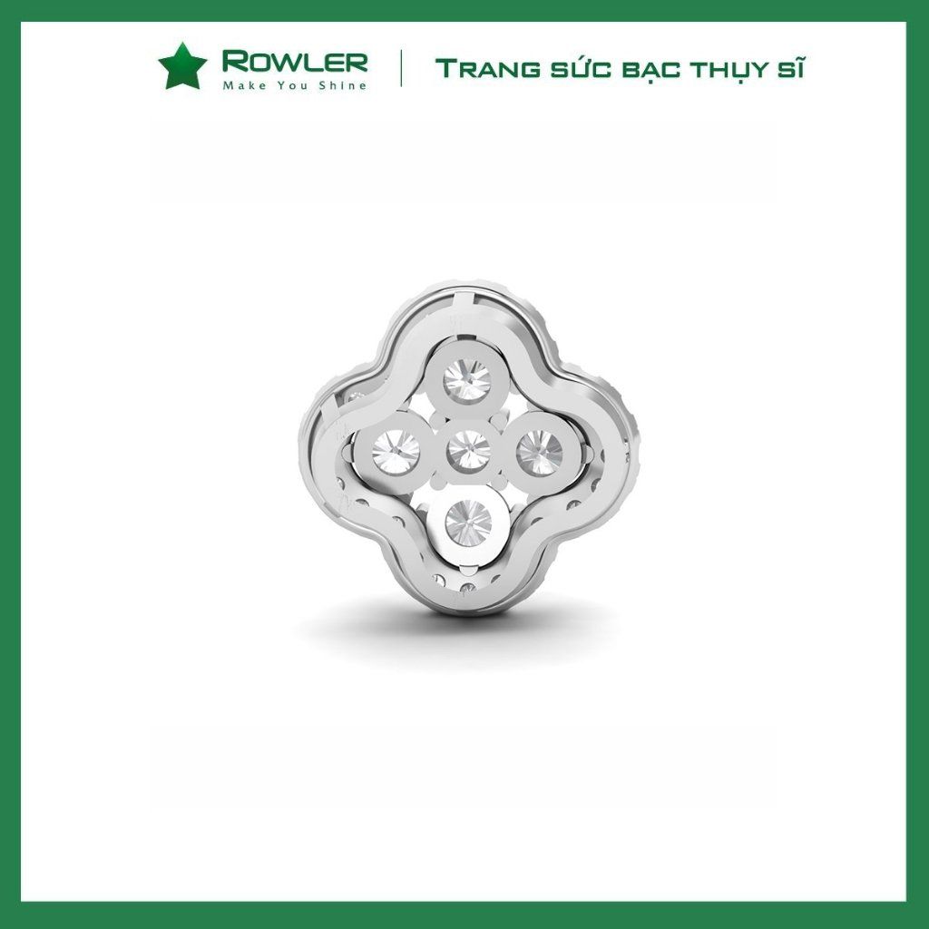 Mặt dây chuyền nữ bạc Thụy Sĩ Look Like Big đính đá Moissanite ROWLER PH000924