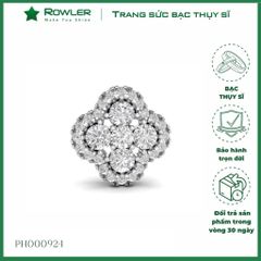 Mặt dây chuyền nữ bạc Thụy Sĩ Look Like Big đính đá Moissanite ROWLER PH000924