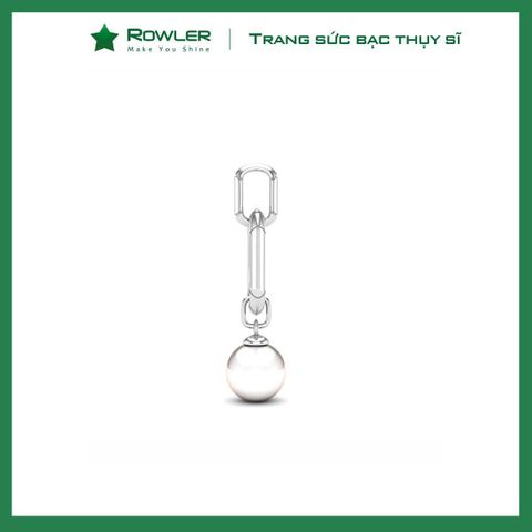 Mặt dây chuyền nữ bạc Thụy Sĩ đính Ngọc trai 8.0ly ROWLER PH000914