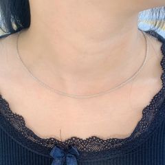 Dây chuyền nữ bạc 925 mắc xích tròn nhỏ ROWLER NA000703