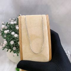 Dây chuyền nữ bạc 925 mắc xích tròn nhỏ ROWLER NA000703