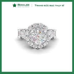 Nhẫn bạc Royal 925 đính đá Cubic Zirconia 5A 7.0ly ROWLER RA000953
