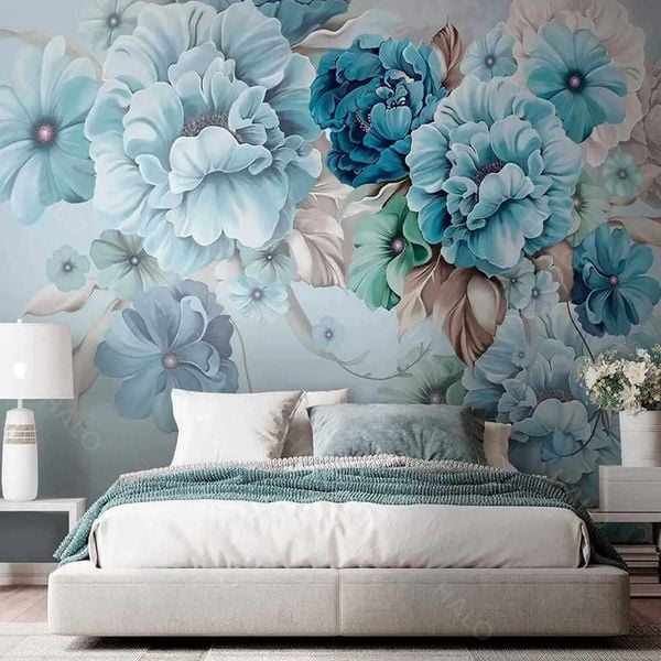 Tranh Dán Tường  Hoa 3D 5D 8D   - TH13 