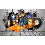  Tranh Dán Tường Quán Bida 3D 5D 8D  - BD14 