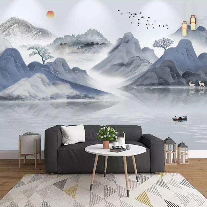  Tranh Dán Tường Sơn Thuỷ 3D 5D 8D - ST10 