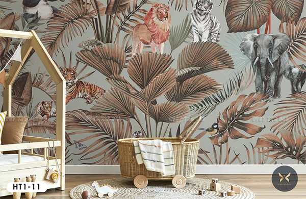  Tranh Dán Tường Lá Cây 3D 5D 8D - HT1 - 11 