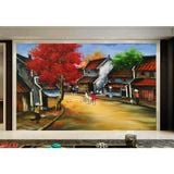  Tranh Dán Tường  Đồng Quê 3D 5D 8D  - ĐQ11 