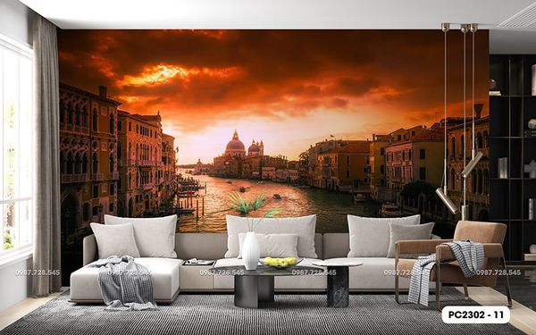  Tranh Dán Tường Phong Cảnh 3D 5D 8D - PC2302 - 11 