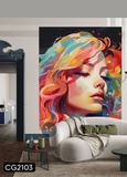  Tranh Dán Tường Cô Gái 3D 5D 8D - CG2103 