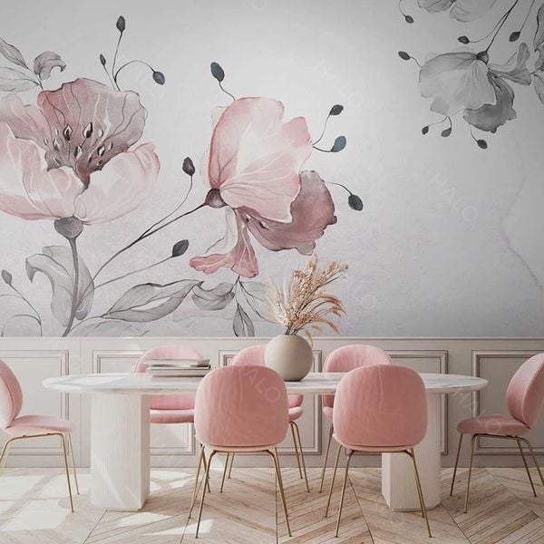  Tranh Dán Tường  Hoa 3D 5D 8D   - TH17 