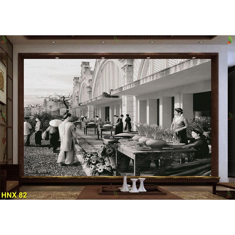  Tranh Dán Tường  Đồng Quê 3D 5D 8D  - ĐQ16 