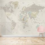  Tranh Dán Tường Bản Đồ  3D 5D 8D - BD15 