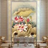  Tranh Dán Tường Hoa Sen 3D 5D 8D - TS29 