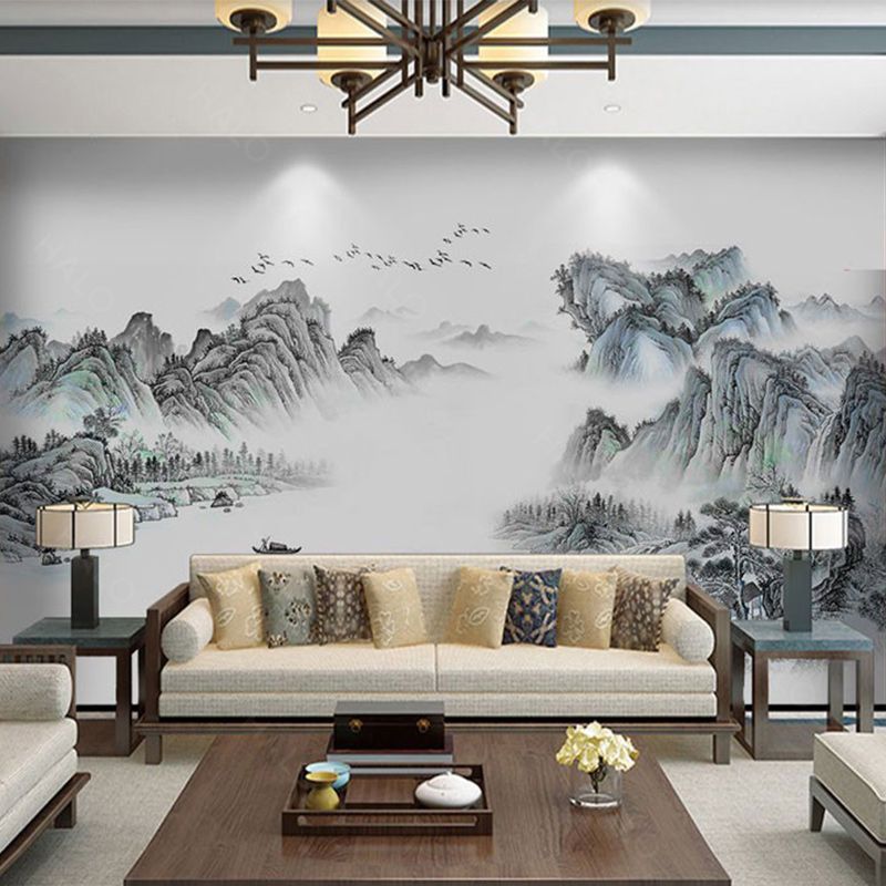  Tranh Dán Tường Sơn Thuỷ 3D 5D 8D - ST15 