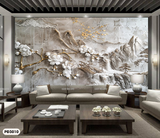  Tranh Dán Tường Phong Cảnh Sơn Thủy 3D 5D 8D - PĐ3010 