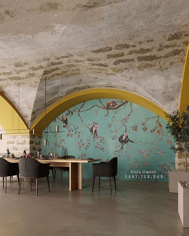  Tranh Dán Tường Rừng 3D 5D 8D 