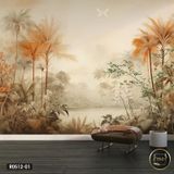  Tranh Dán Tường Rừng Nhiệt Đới 3D 5D 8D - R0512 -01 