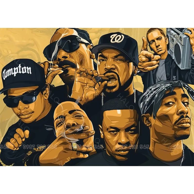  Tranh Dán Tường Quán Bida 3D 5D 8D  - BD21 