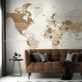  Tranh Dán Tường Bản Đồ  3D 5D 8D - BD18 