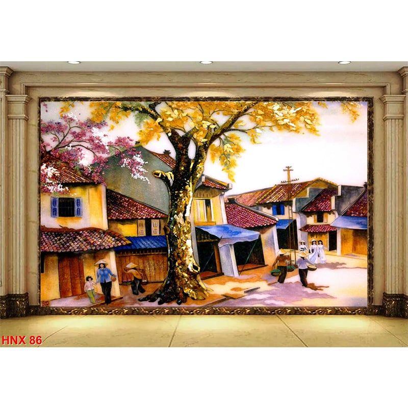  Tranh Dán Tường  Đồng Quê 3D 5D 8D  - ĐQ20 