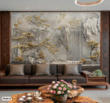  Tranh Dán Tường Phong Cảnh Sơn Thủy 3D 5D 8D - PĐ3010 