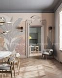  Tranh Dán Tường Lá Cây 3D 5D 8D  - TLC02 