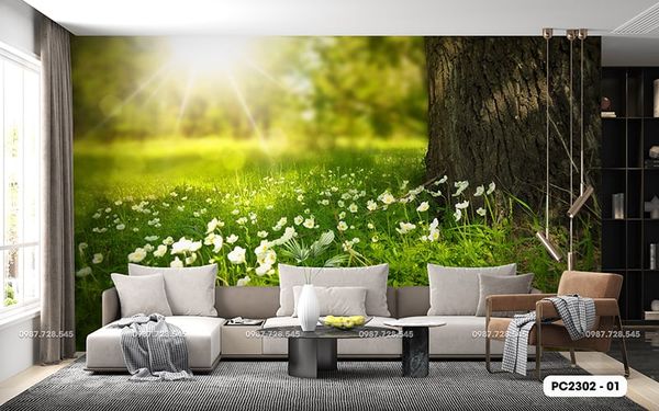  Tranh Dán Tường Phong Cảnh 3D 5D 8D - PC2302 - 01 