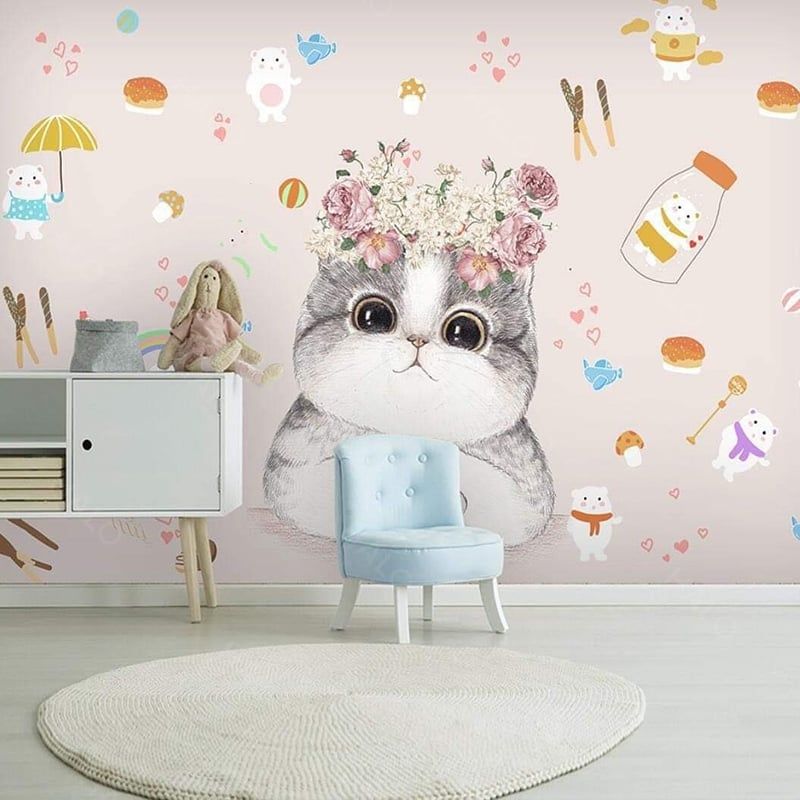  Tranh Dán Tường Phòng Bé 3D 5D 8D  - TK01 