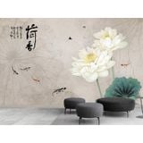  Tranh Dán Tường Hoa Sen 3D 5D 8D - TS15 