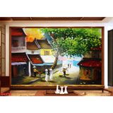  Tranh Dán Tường  Đồng Quê 3D 5D 8D  - ĐQ22 