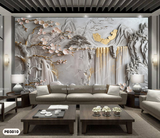  Tranh Dán Tường Phong Cảnh Sơn Thủy 3D 5D 8D - PĐ3010 