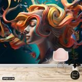  Tranh Dán Tường Cô Gái 3D 5D 8D - SP0512 - 02 