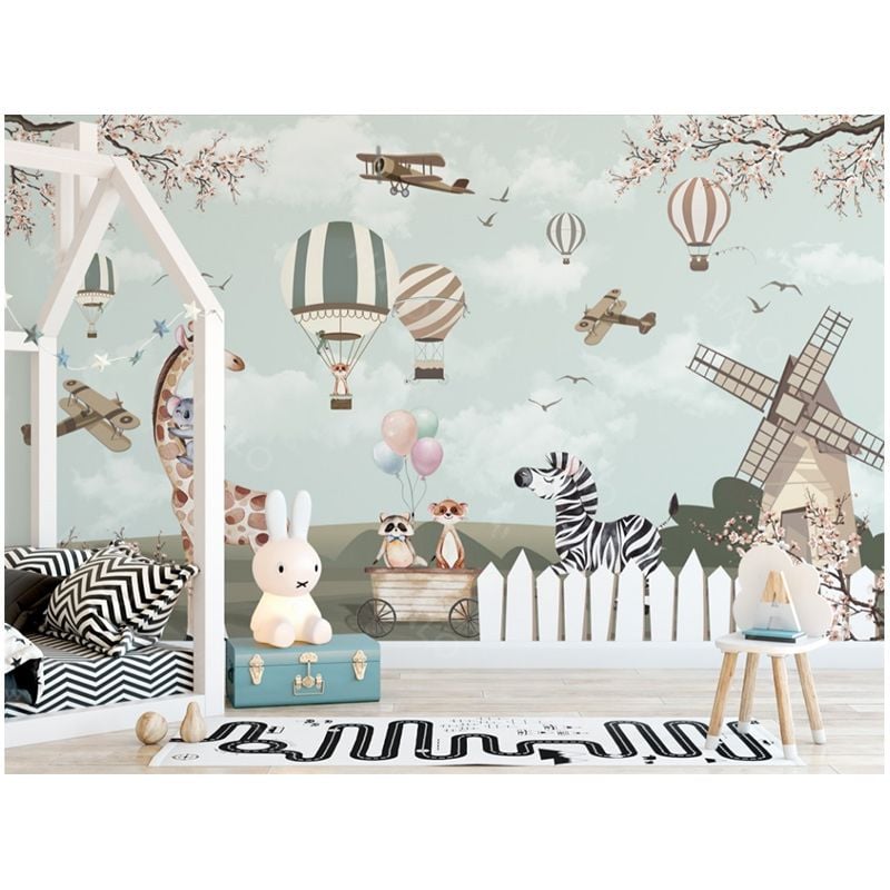  Tranh Dán Tường Phòng Bé 3D 5D 8D  - TK29 