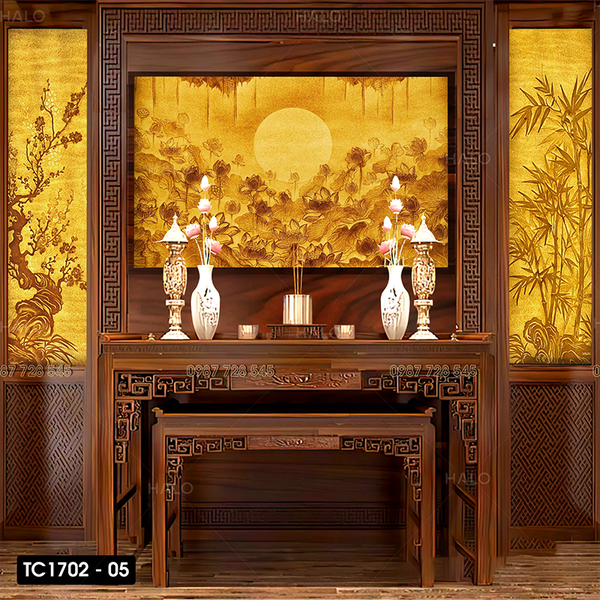  Tranh Dán Tường Trúc Chỉ 3D 5D 8D - TC1702 - 05 