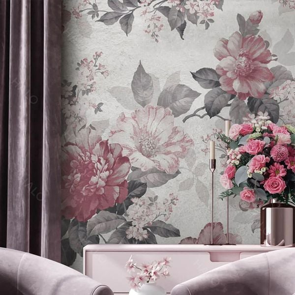  Tranh Dán Tường  Hoa  3D 5D 8D  - TH35 