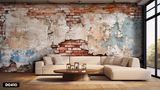  Tranh Dán Tường Giả Tường Gạch Vỡ 3D 5D 8D - D0410 