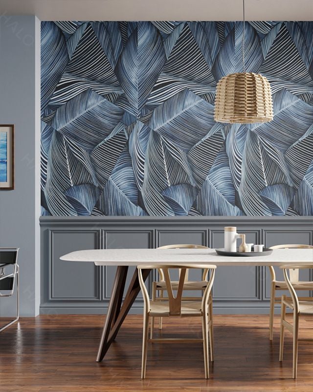  Tranh Dán Tường Lá Xanh 3D 5D 8D 