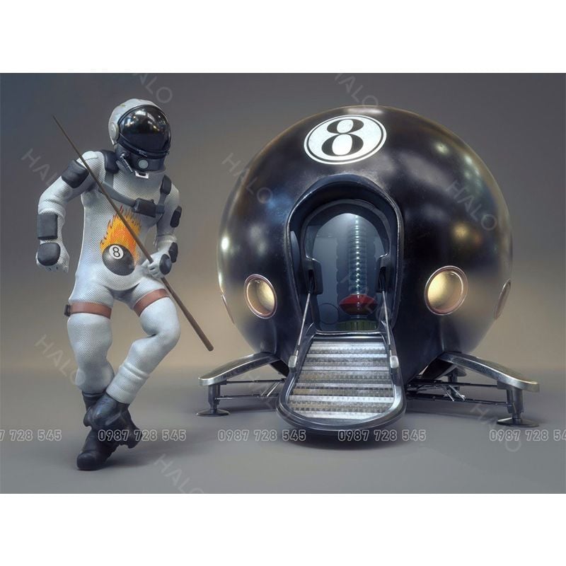  Tranh Dán Tường Quán Bida 3D 5D 8D  - BD42 