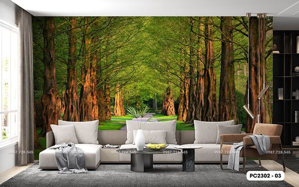  Tranh Dán Tường Phong Cảnh 3D 5D 8D - PC2302 - 03 