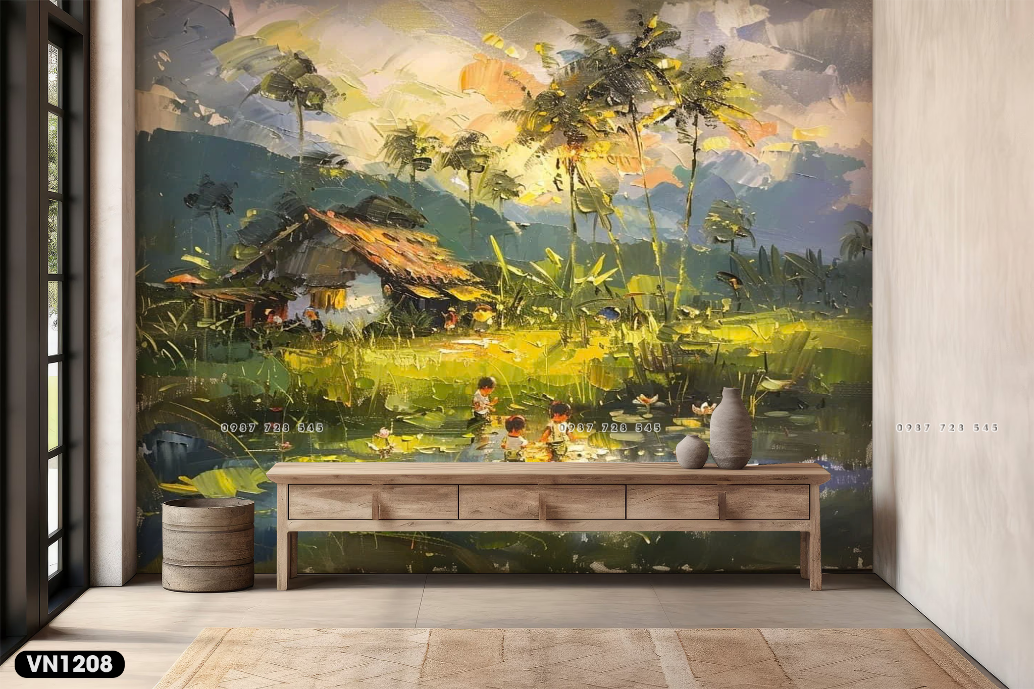  Tranh Dán Tường Phong Cảnh Việt Nam 3D 5D 8D - VN1208 
