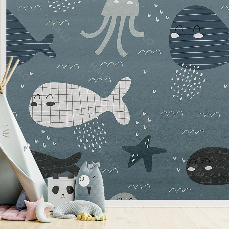  Tranh Dán Tường Phòng Bé 3D 5D 8D  - TK04 