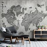  Tranh Dán Tường Bản Đồ  3D 5D 8D - BD04 