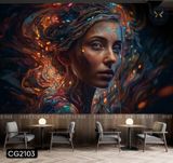  Tranh Dán Tường Cô Gái 3D 5D 8D - CG2103 
