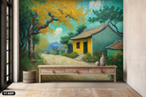  Tranh Dán Tường Phong Cảnh Đồng Quê 3D 5D 8D - V1809 