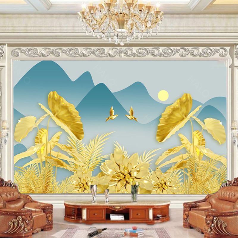  Tranh Dán Tường Hoa Sen 3D 5D 8D - TS19 