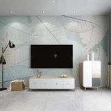  Tranh Dán Tường Lá Xanh 3D 5D 8D 