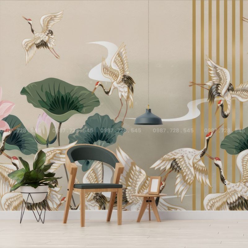  Tranh Dán Tường Indochine 3D 5D 8D  - ID74 